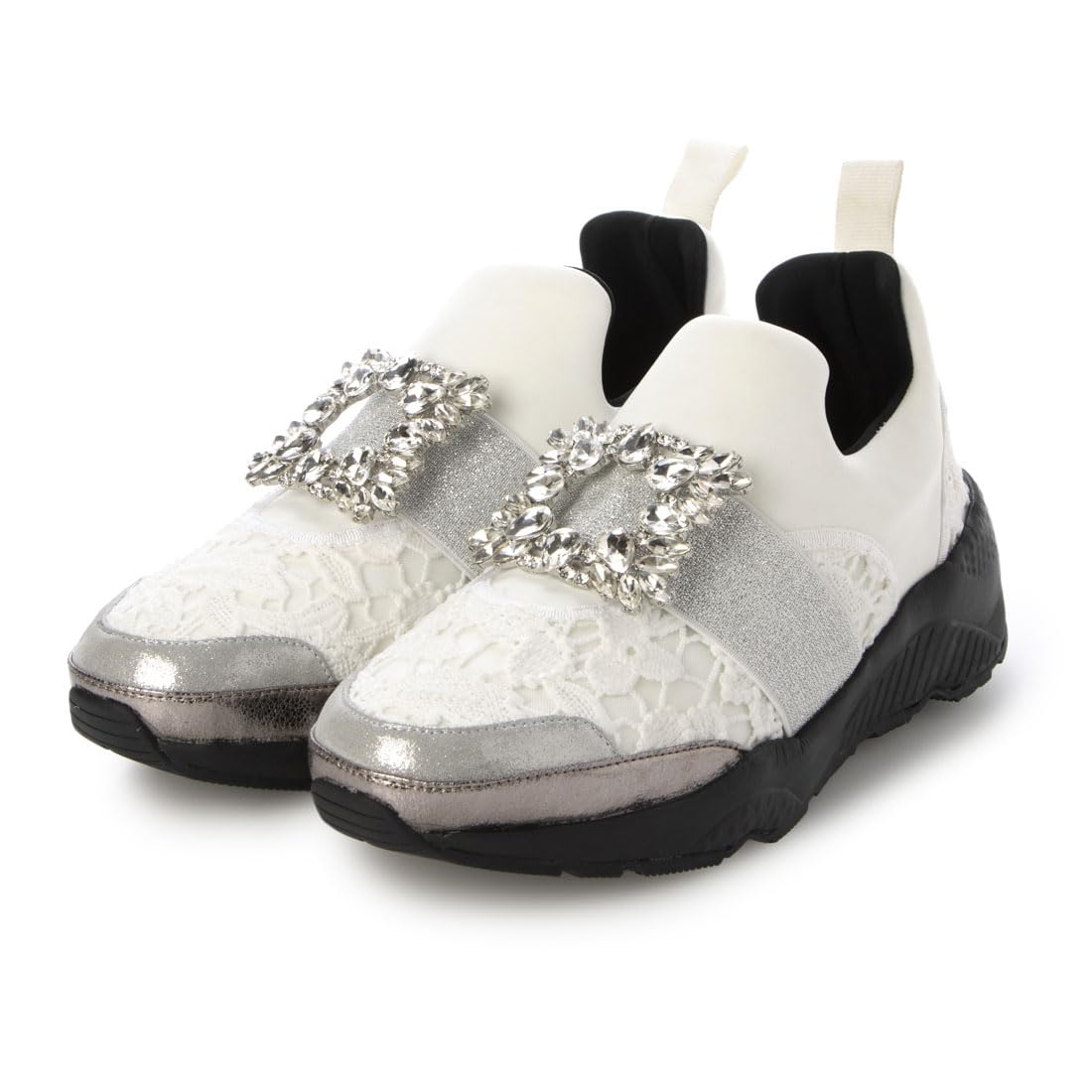 

Carino CAWG41101 Women s Sneakers, White, Size 25.0 cm