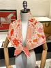 Lenço de Seda Sarja Animal Cavalo 90cm Xale de Moda Marca de Luxo Lenço Quadrado Hijab Feminino Bandana Foulard Lenço de Pescoço Lenços de Cabeça