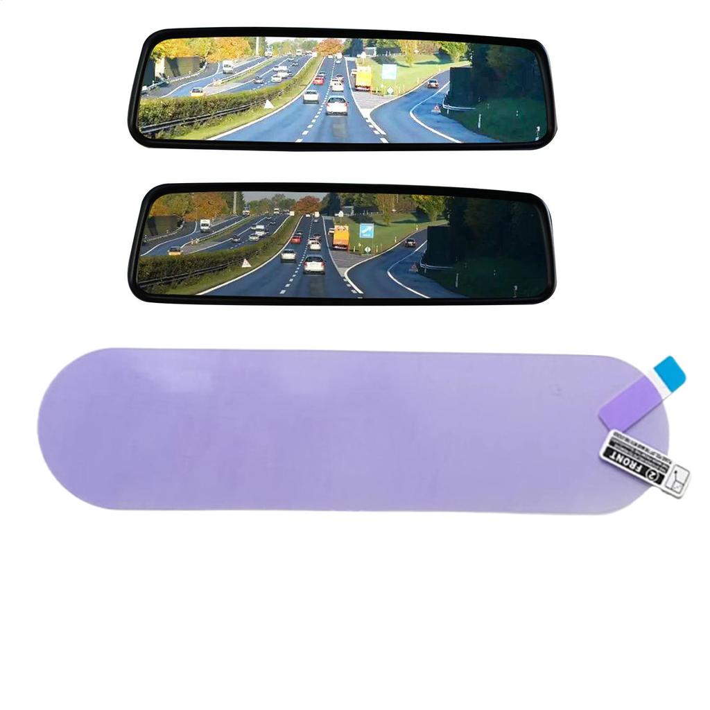 Car Rearview Mirror Anti Glare Film Vehicle Rearview Reflective-proof Protector Protective Vehicle Rear View Film for Safe