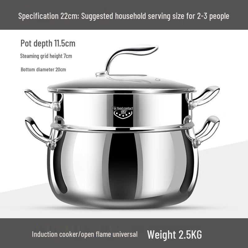 Yoshida Craftsman 316L Stainless Steel Multi-Purpose Steamer Pot