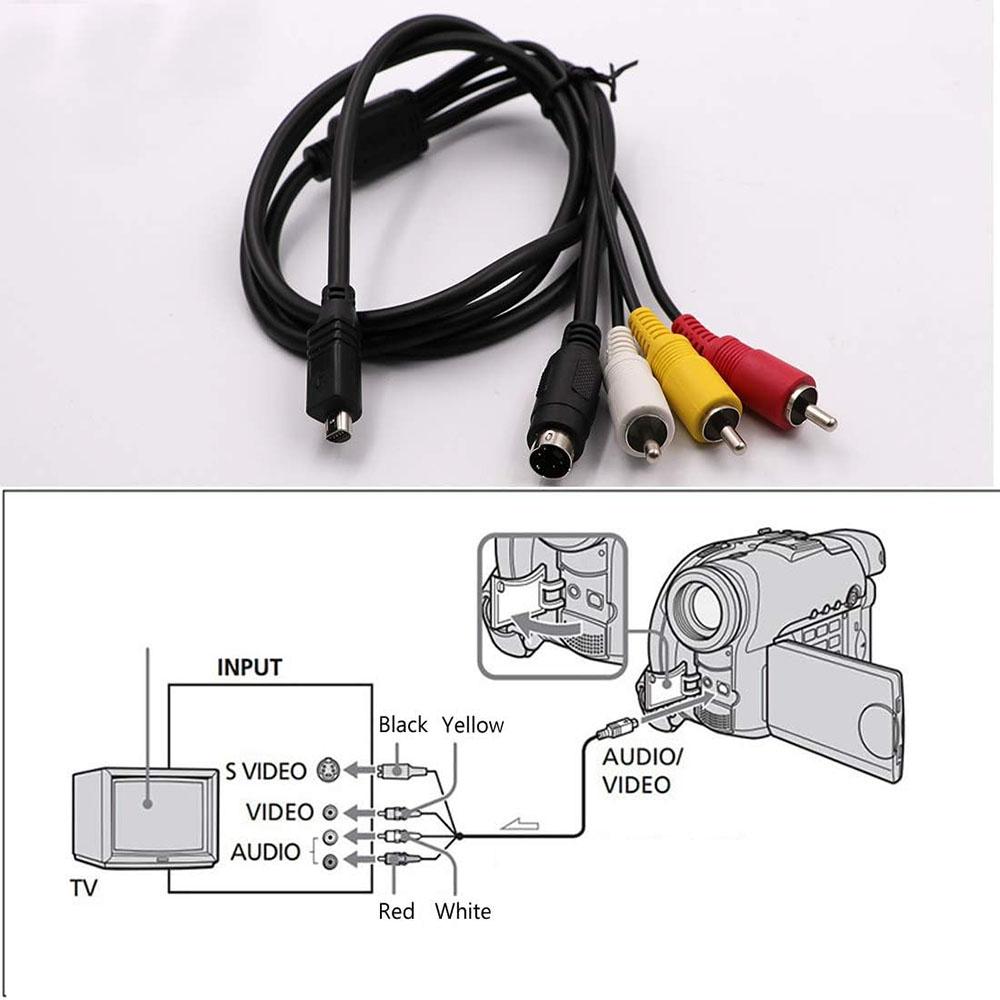 AV TV Videokabel For Sony Handycam Videokamera Mini DV DVD