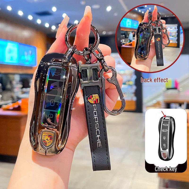 Compatible with Porsche Macan New Energy Key Case 2024/2025 Macan4 Jinchi EV Metal Shell