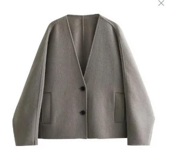 2024 Women's Woolen Kimono-Style Spring Coat