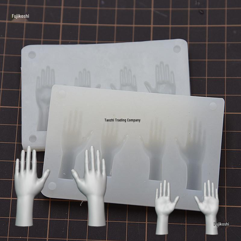 DIY Tonmodellierwerkzeuge: Proportionale Hand- und Arm-Silikonformen für Puppenfiguren