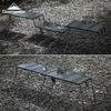 CAMPING MOON IGT Bridge Table Top, Aluminum Laser Top, 2 Units, Black, CK-25F-2P