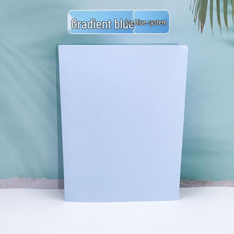 Gradient Color A4 Document Binder and Storage Book, Large Capacity, Student Test Paper Organizer, Xiaohongshu Style.