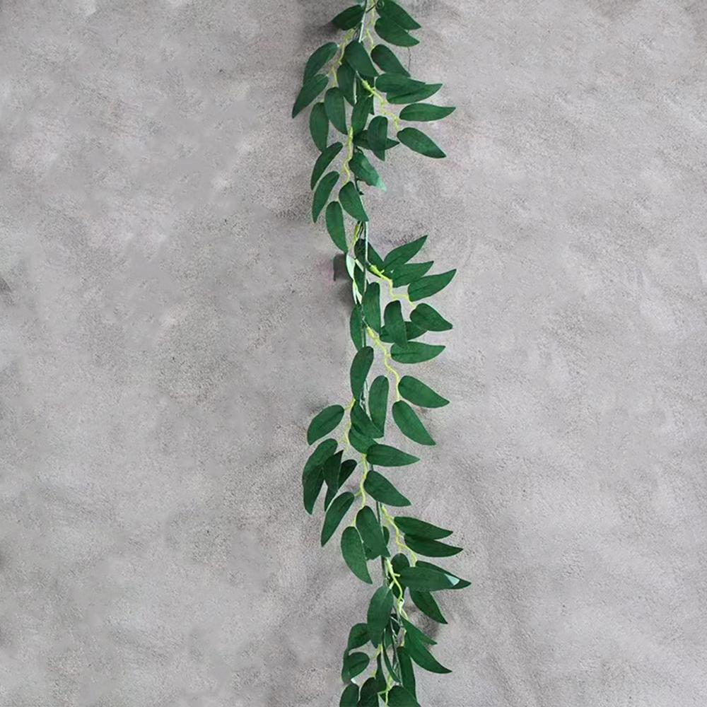 

Nordic Style Wall Hanging Fake Willow Leaf Wreath Green Vine Wall Decorations Wedding Decoration Accessories зелёный