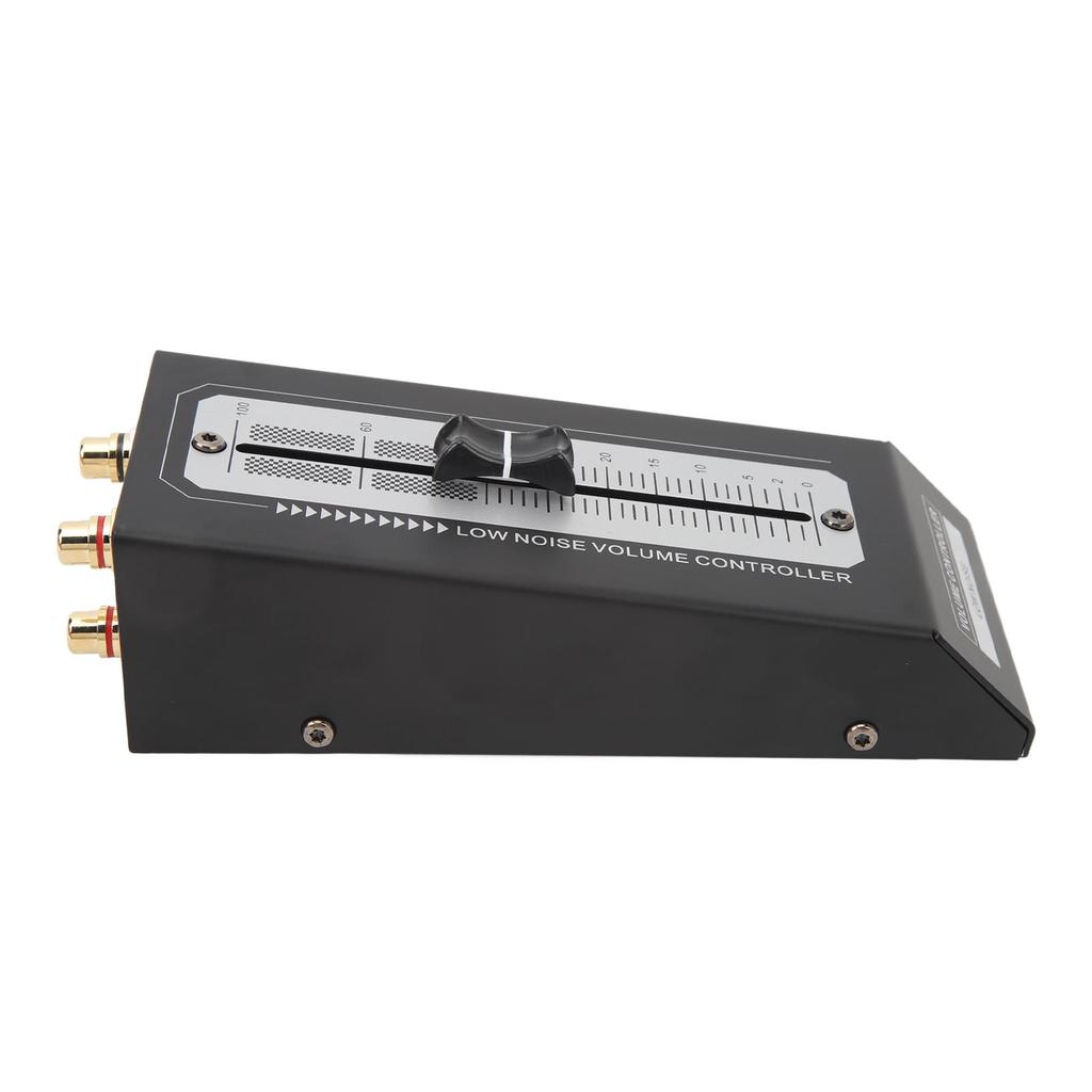 Passive Preamp Volume Controller Lossless Output Precise Volume Adjustment Controller with RCA Connector for Active Speaker Power Amplifier
