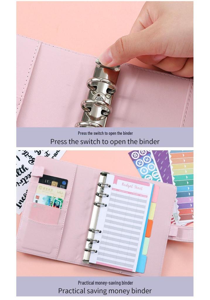 Macaron A6 Cute Loose-leaf Notebook with Magnetic Buckle