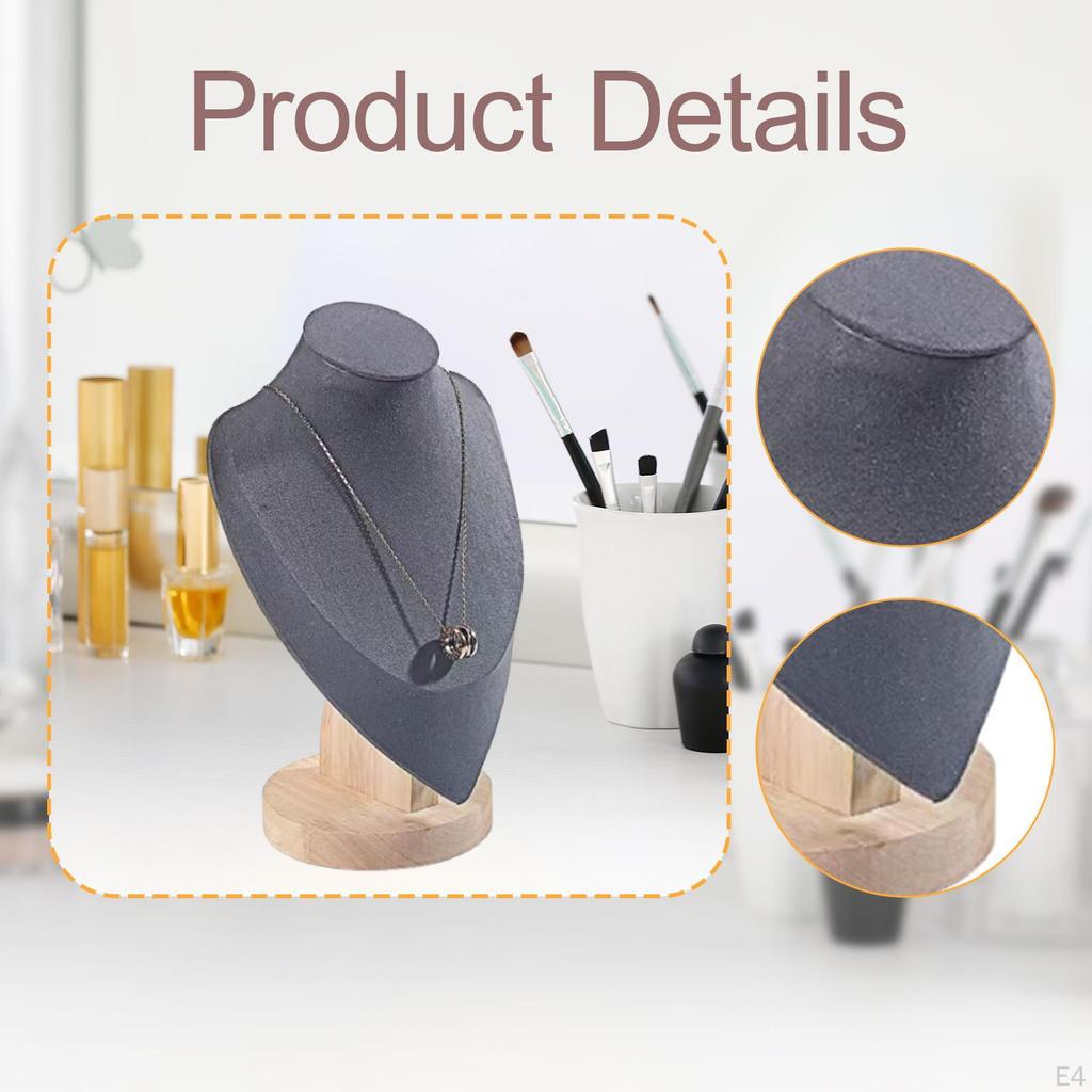 Chain Jewelry Bust Organizer Necklace Display Stand Vendors for Personal Vanity Showroom