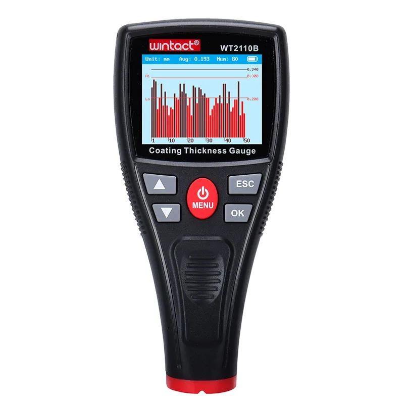 

5 шт. WT2110B WINTACT толщиномер лакокрасочного покрытия автомобиля цифровой прецизионный тестер толщины металлического покрытия краски Bluetooth
