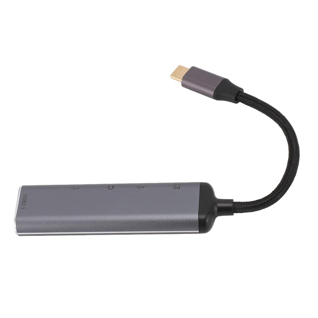 USB C Hub Multiport Adapter 5 In 1 with 3.5mm Headphone Jack USB3.1 USB2.0 Type A PD Charging Port