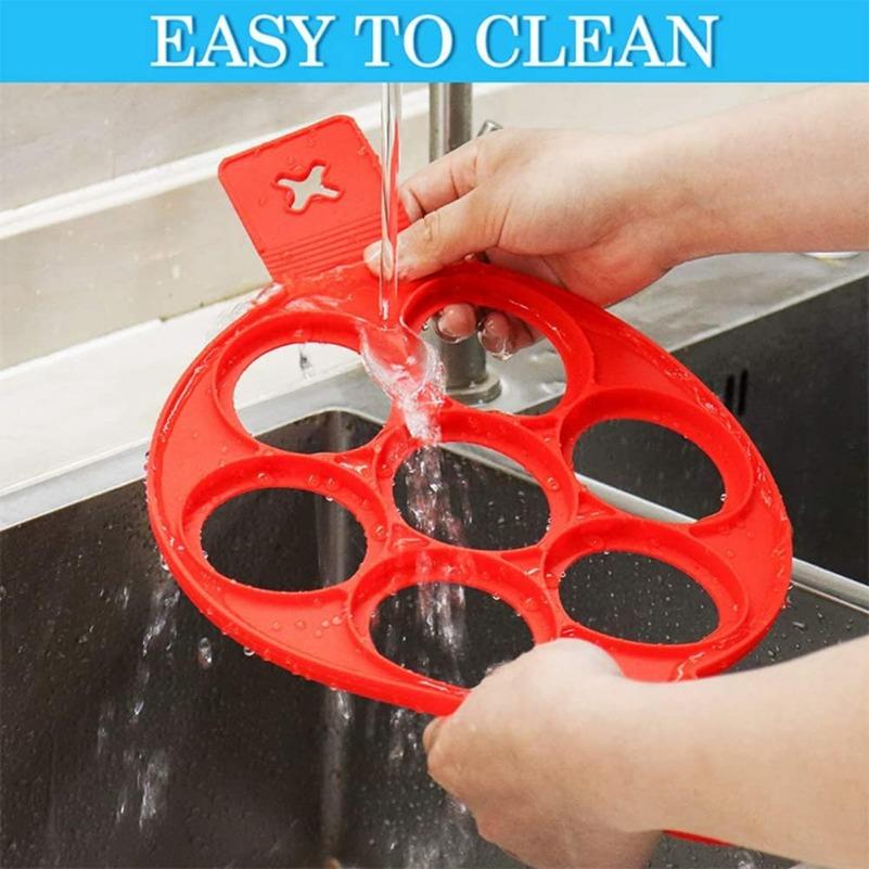 Nonstick Pancake Molds Ring Silicone Fried Egg Mould Reusable Pancake Maker Egg Ring Kitchen Cooking Baking Tools