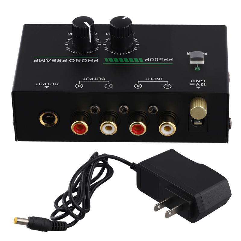 

B03B-Phono Turntable Preamp, Phonograph Preamplifier With R C A Input, RCA/TRS Output, For Turntable Record Play