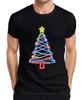 Neon Christmas Tree Light Up Multicoloured Star Neon Light Xmas Unisexs TShirt