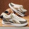 Tide shoes 2025 new board shoes men's spring and summer leather surface casual sports shoes waterproof men's shoes student shoes