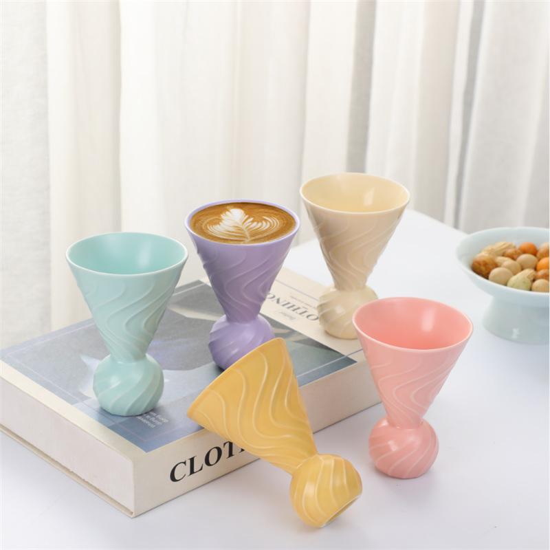 Xiaoqing Fresh Air Ceramic Cup Coffee Cup Afternoon Tea Cup Creative Girls High Value Cup