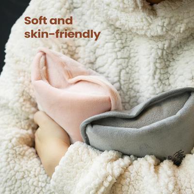 Hot Water Bag Rechargeable Leak-Proof Hand Warmer Hot Water Bottle with Soft Cover for Period Cramps Muscles Neck Legs Waist