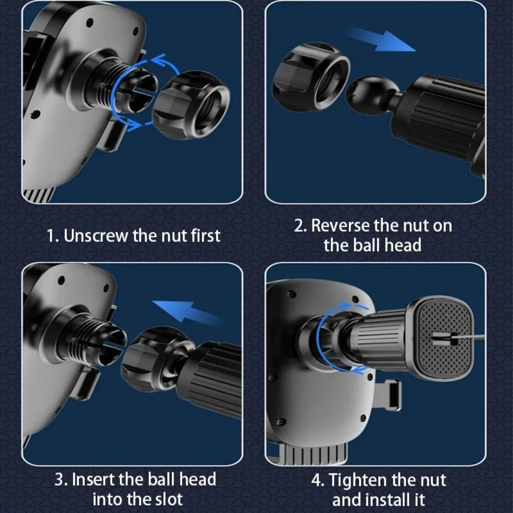 Neue 17mm Kugelkopfbefestigung Auto Lüftungsschlitz Clip Ersatz für Magnetischer Auto Handyhalter Armaturenbrett Halterung Handy Zubehör