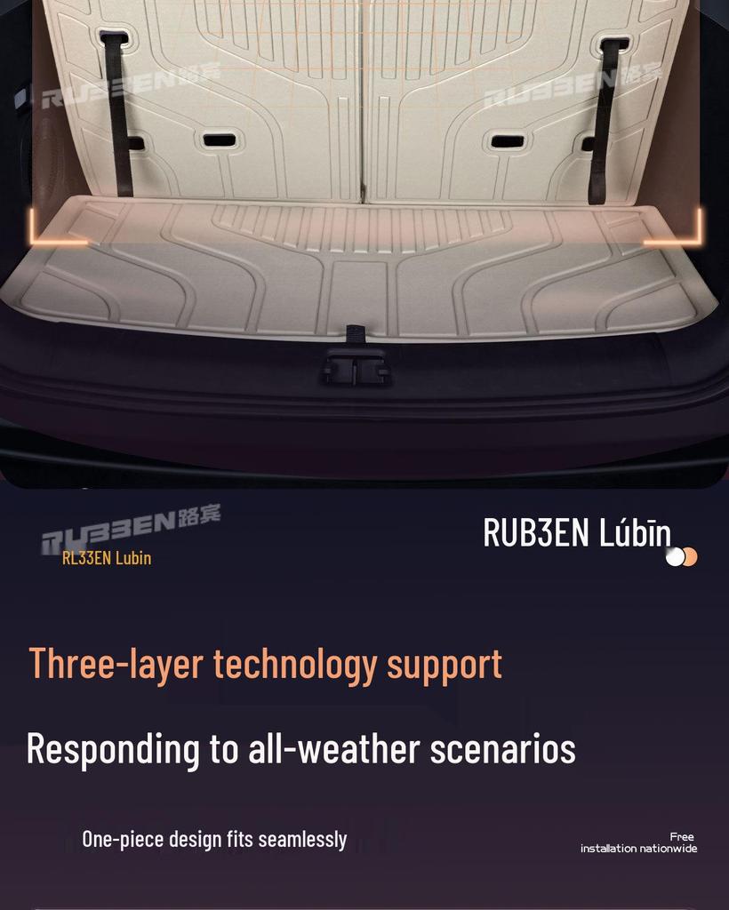 Waterproof Trunk Mat for Ideal i8: 25 Models Compatible, Interior Modification Accessory