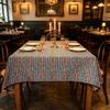Dining Kitchen Party Daily Household Rectangle Cotton Linen Soft Washable Table Cloth