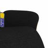 Massage Chair with Footrest Black Fabric