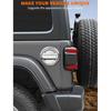 Savadicar Chrome Fuel Door Trim for Jeep Wrangler JL JLU 4xe & Gladiator JT 2018-Present – Exterior Gas Cap Accent Styling Cover Accessory
