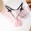 CINOON Sexy Women Lace Panties Low-waist Ultrathin Transparent Briefs Solid Bow Comfort Intimate Underpant