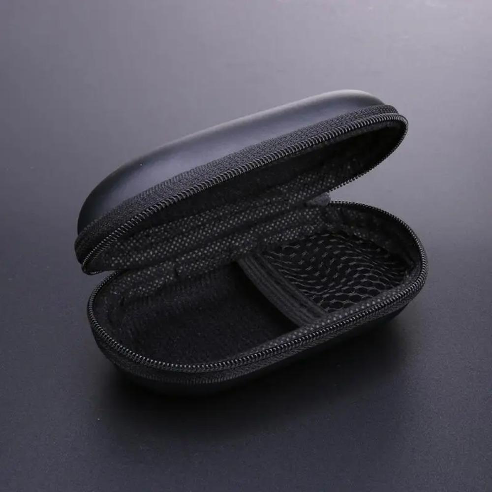 Earphone Storage Bag Oval Data Cable Zipper Pouch Multi-function Headphones Holder Case Headsets USB Line Accessories