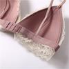 High Quality Women Ultra-thin Bralette Wire Free Breathable Bra Set Sexy Lace Soft Cup Bras Triangle Cup Underwear Sets