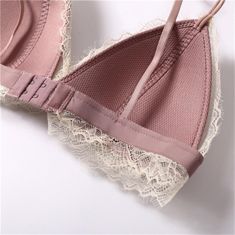 High Quality Women Ultra-thin Bralette Wire Free Breathable Bra Set Sexy Lace Soft Cup Bras Triangle Cup Underwear Sets