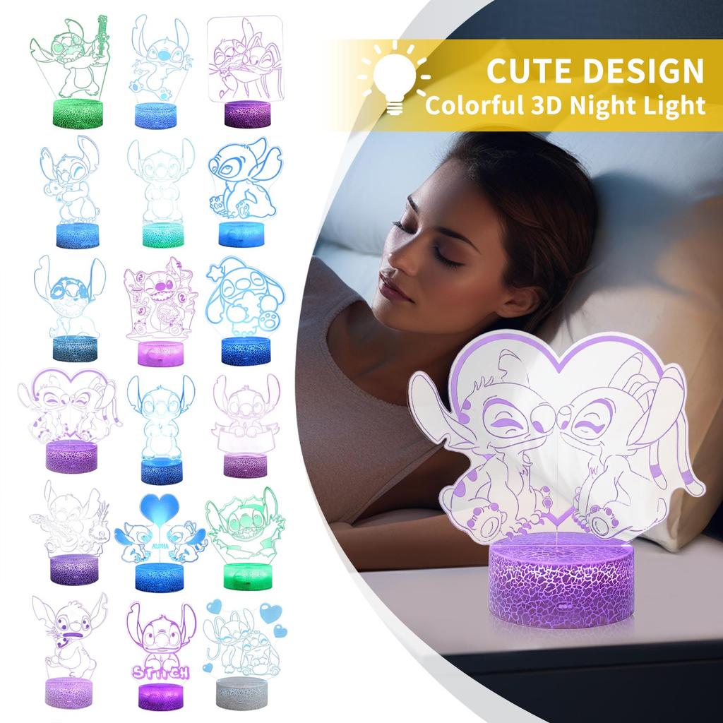 Cartoon Creative 3D Night Light Bedside Table Lamp Night Light