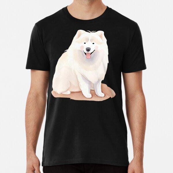 Watercolour Samoyed Premium T-Shirt S to 5XL Made in the AU/USA T-Shirt