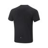 Li Ning Laufserie Lässiges Minimalistisches Sport-Pullover Rundhals Einfarbig Kurzarm T-Shirt Herren Tops Schwarz ATSV471-1