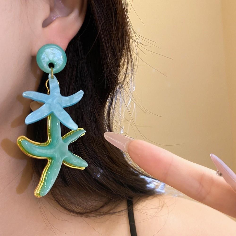 Candy Color Bohemian Dangle Earrings Temperament Ear Pendant  Summer Beach