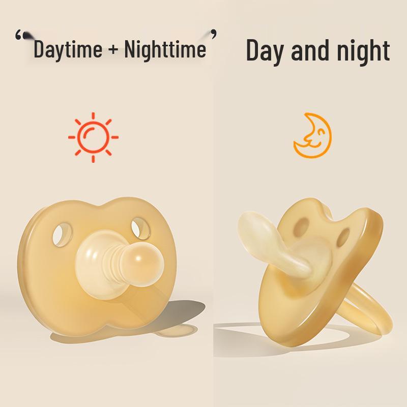 Super Soft Silicone Baby Pacifier: Dual-Use for Newborn Sleep, Anti-Flatulence, Day & Night Comfort (0-24 Months)