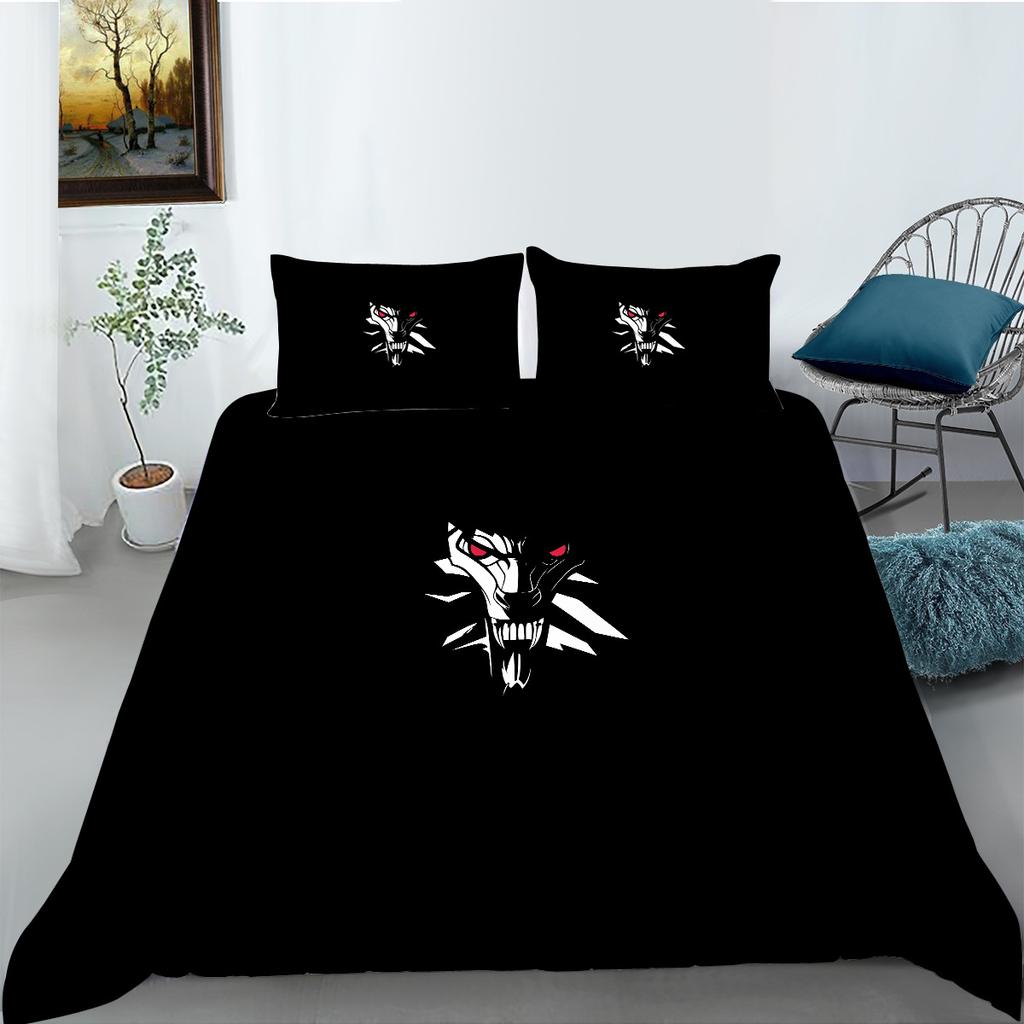 Fashion Wolf Digital Printing Bedding Two Or Three-Piece Set