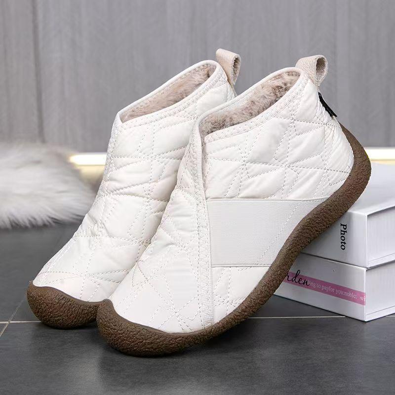 Winter Women's Cotton Shoes Plus Velvet Thickened High-tube Snow Boots Warm and Comfortable Mother Cotton Shoes Women's Cotton Shoes