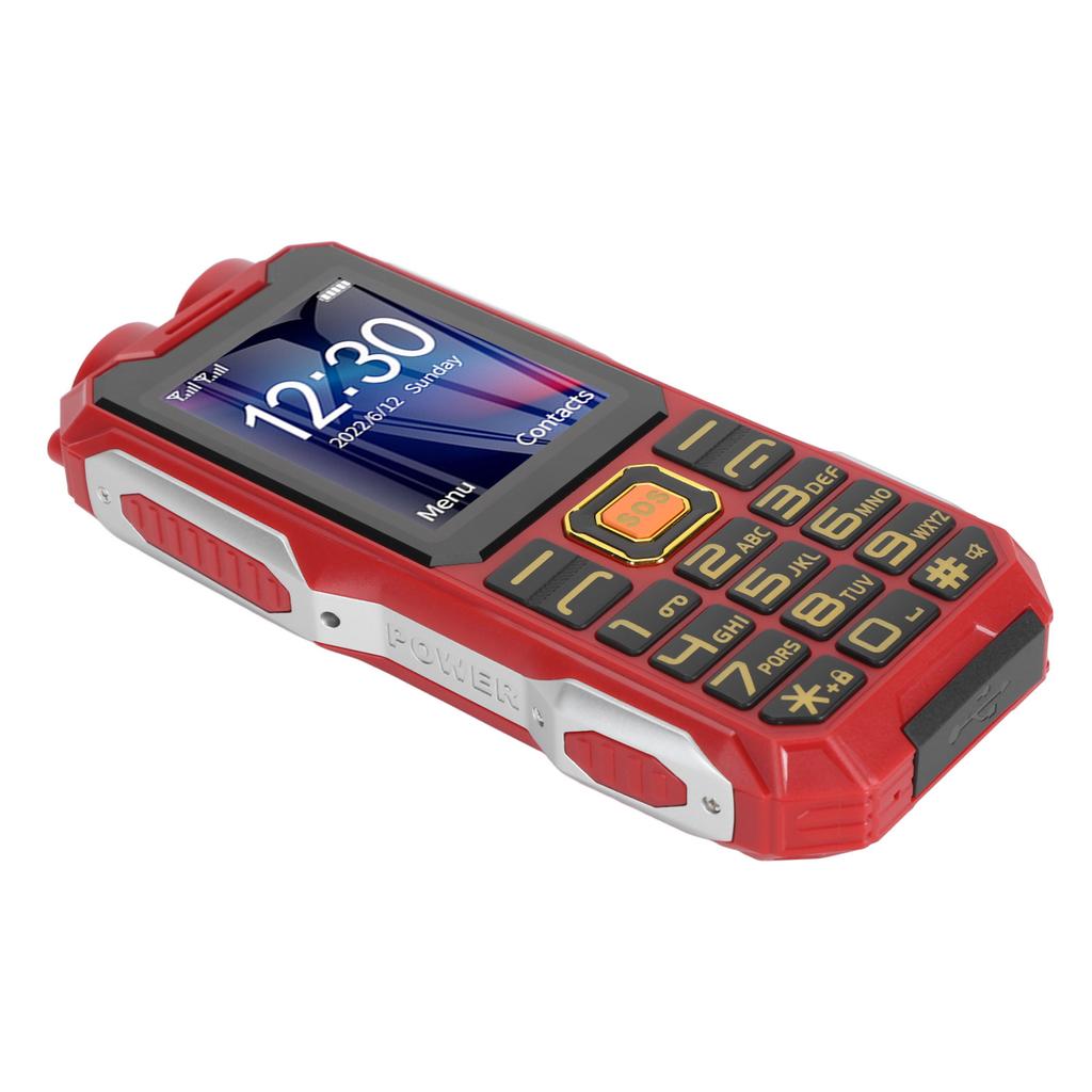 4G Robuste Senior Handy 2,6 Zoll Bildschirm Große Taste 16800mAh Dual LED Taschenlampe