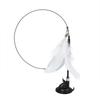 Cat Scratch-Proof Suction Cup Teaser Toy with Feather & Bell
