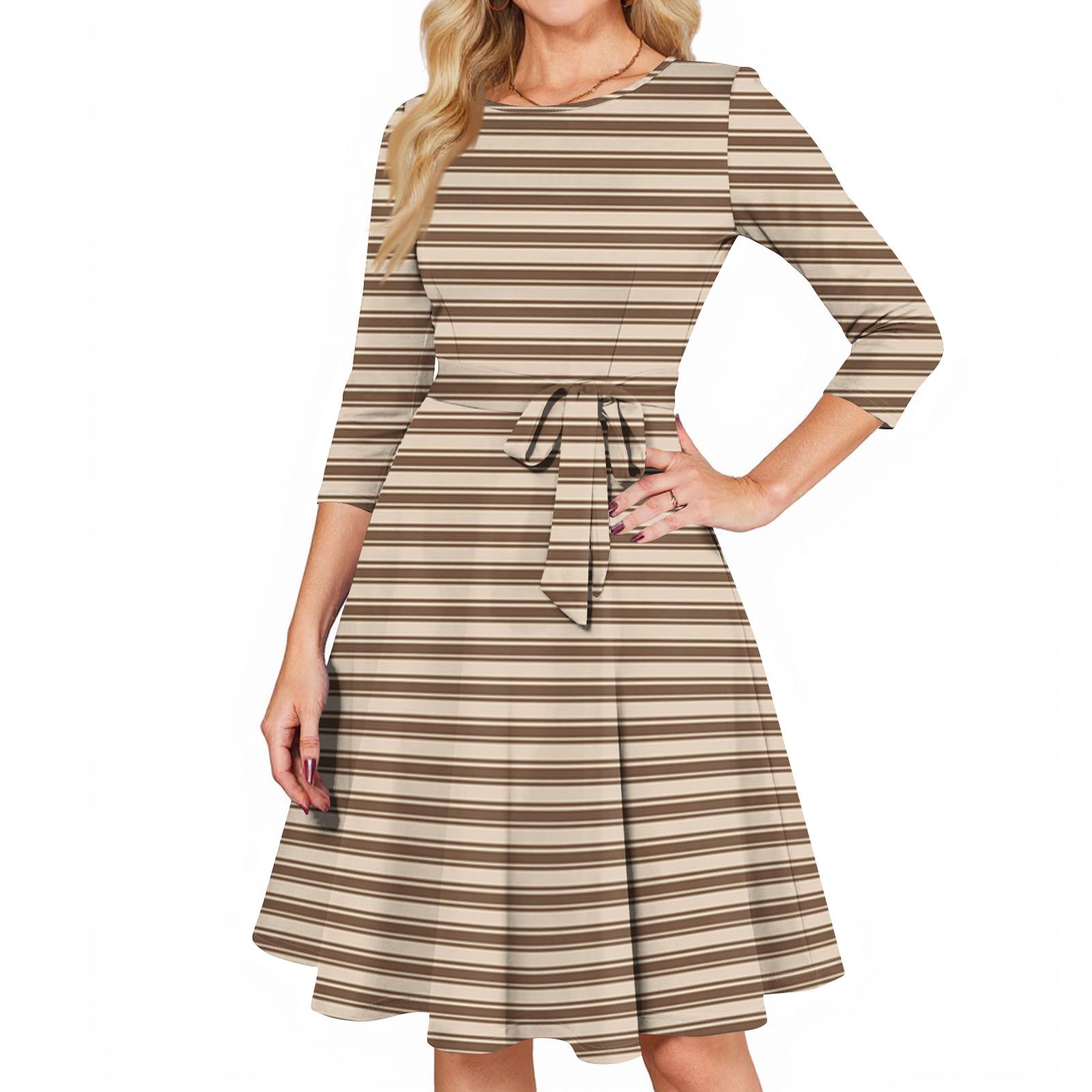 

Женские коктейльные платья с рукавом 3/4, винтажное платье для гостьи на свадьбу L бежевый