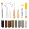 Hand sewing kit with 29 needles, threads, for repairing upholstery, rugs, leather sofas, canvas