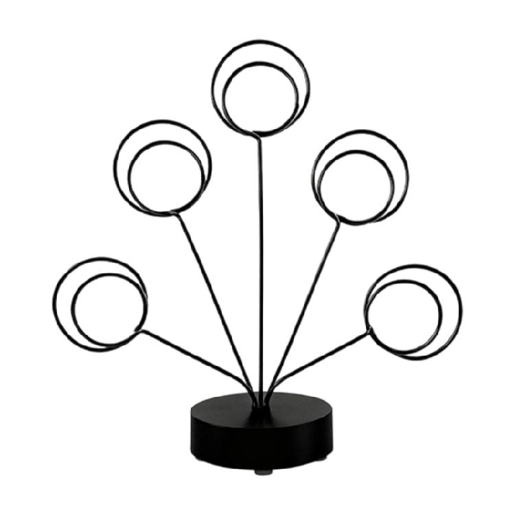 

5 Branch Photo Organiser Tree With Balanced Round Base Suitable For Parties Event Home Decorative Display Stand чорний