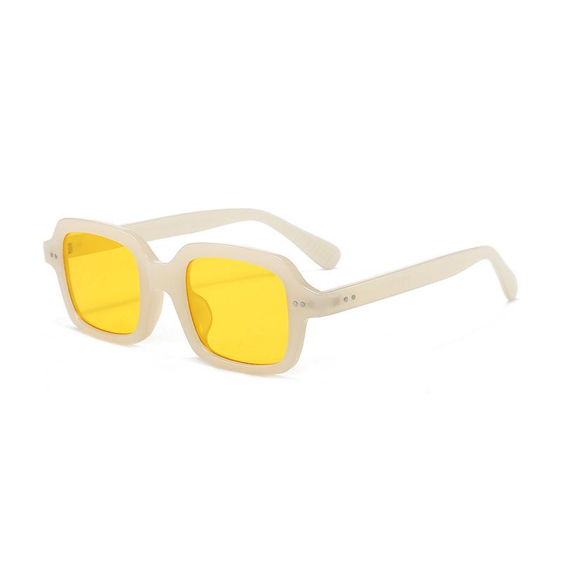 2025 Stylish Studded Sunglasses: European & American Fashion, Versatile Square Frame for Women
