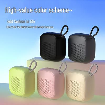 BT60 Bluetooth Speaker: Portable Outdoor Macaron Multi-Color, Voice Broadcast, Long Battery Life, High Volume.