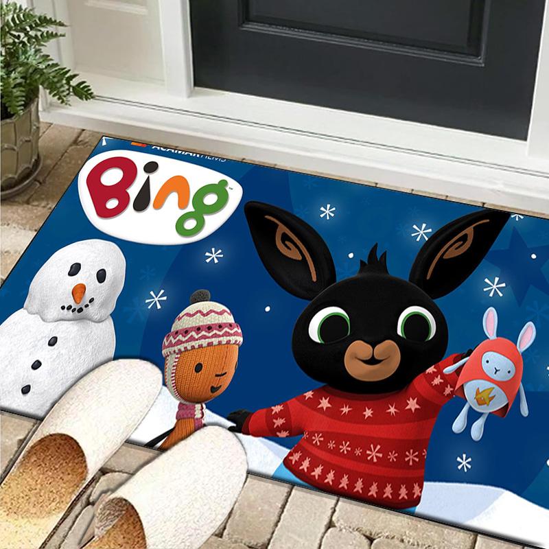 1PC rug Rainbow Bing Friends Singing Carpet, Chair Rug,Area Rug for Office Bedroom living rooms bedroom, Doormat decor Christmas fan gifts
