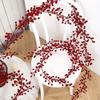 1pc Artificial Red Berry Vine | Plastic Holly Fruit Hanging Vine for Christmas, Weddings, Proposals, Parties, Photography Props