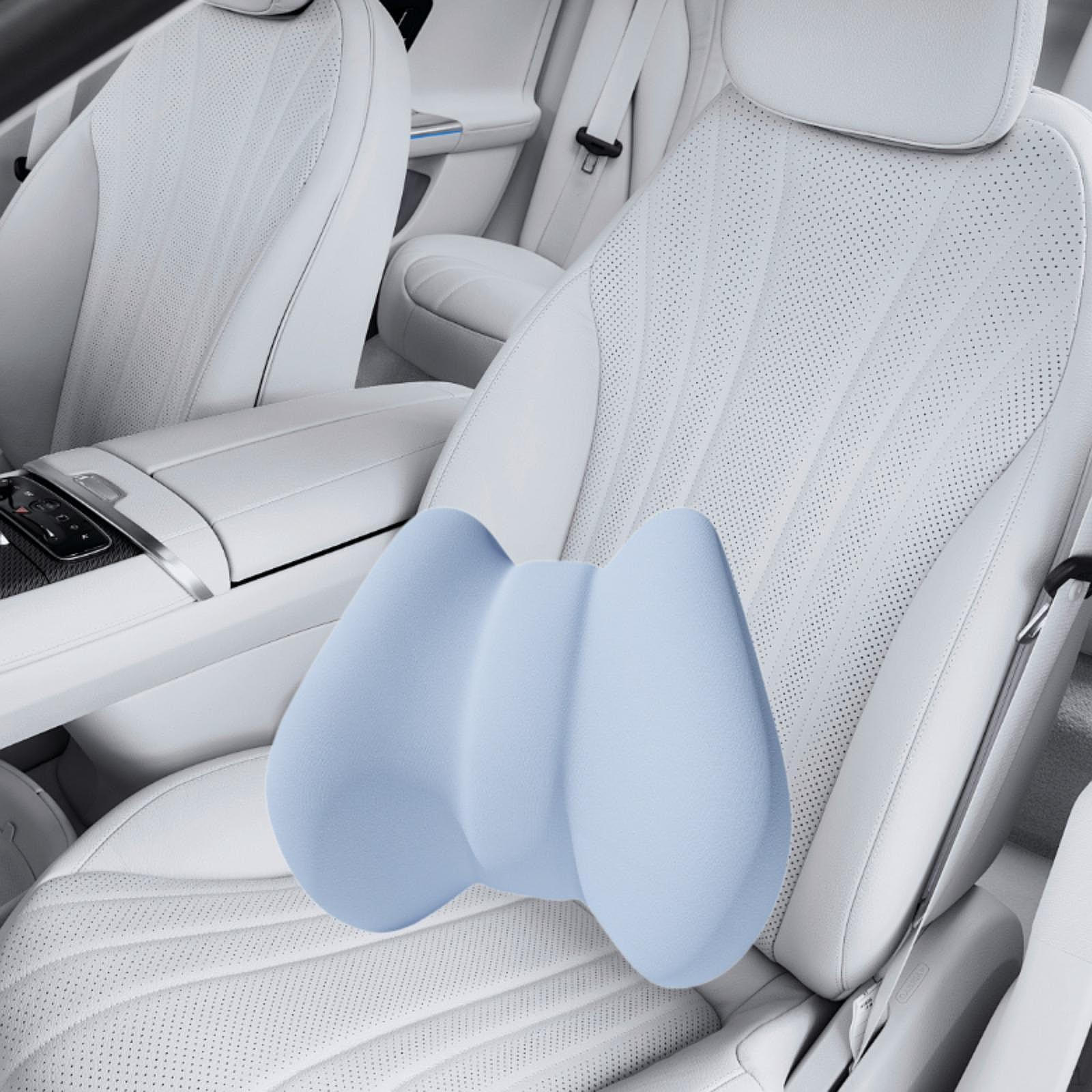 

Подушка для поддержки поясницы Эргономичное практичное многоцелевое автомобильное сиденье с эффектом памяти для дивана синий