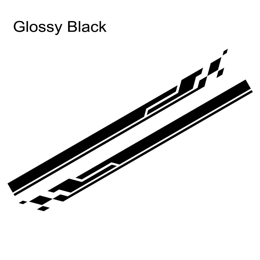 2PCS Car Door Side Stickers Stripes Sport Racing Vinyl Decals Car Body Decoration Stickers Accessories Fit For Mazda RX5 3 CX5