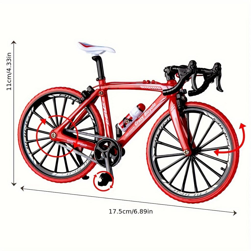 Adorno de Modelo de Bicicleta de Montaña DIY, 1:Kit de Modelo de Bicicleta Miniatura de Aleación 8 Escala